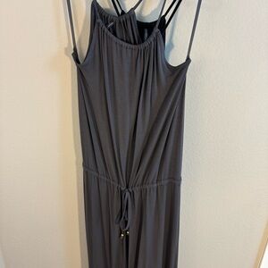 Victoria’s Secret long maxi dress and charcoal gray